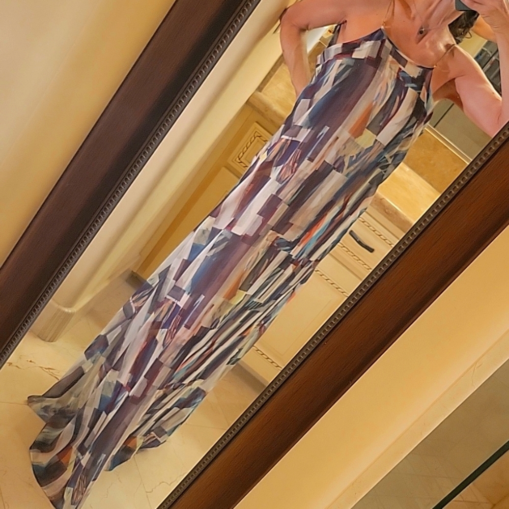 Loja 18 Brazilian Multi-colored Maxi Dress, XS/S - Picture 4 of 16